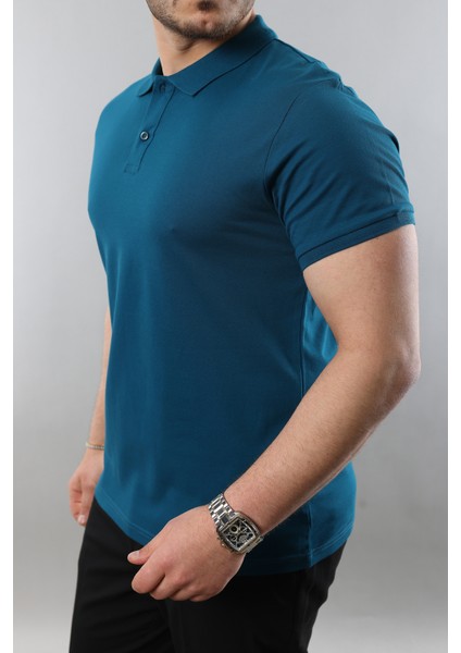 Erkek Slim Fit Dar Kesim Pamuklu Yumuşak Doku Nefes Alan Kumaş Erkek Polo Yaka T Shirt modelleri