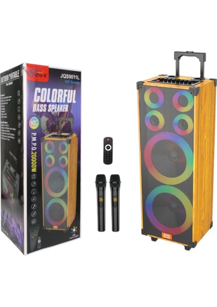 Sıng-E JQS9011L 20000W 10INÇ Çift Hoparlör Bluetooth Müzik Çalar