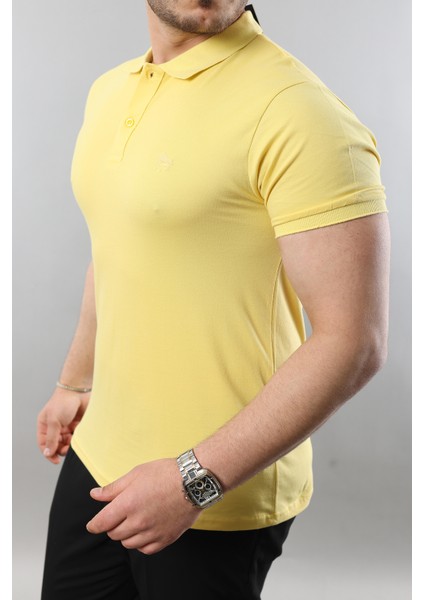 Erkek Slim Fit Dar Kesim Pamuklu Yumuşak Doku Nefes Alan Kumaş Erkek Polo Yaka T Shirt modelleri