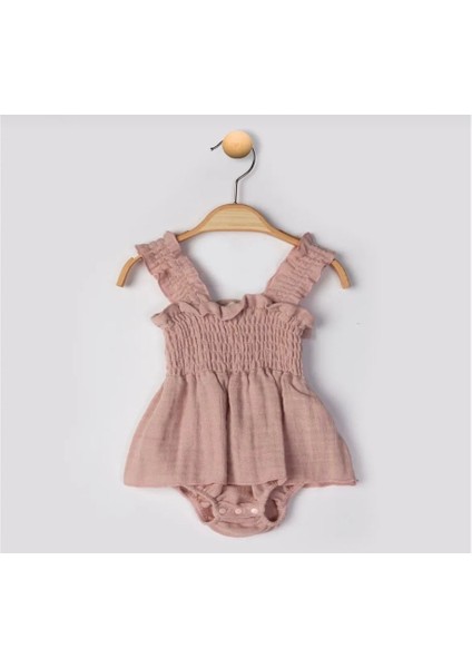 Müslin Askılı Bebek Tulum