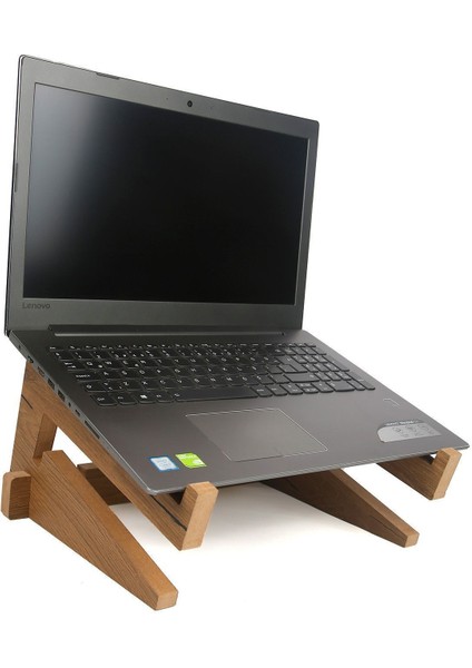 Ayarlanabilir Kademeli Ahşap Laptop Standı Notebook Yükseltici Macbook Tutucu 13" 14" 15" 16" 17" indirimleri