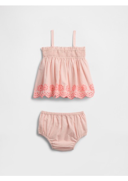 Bebek Açık Pembe Smock Takım