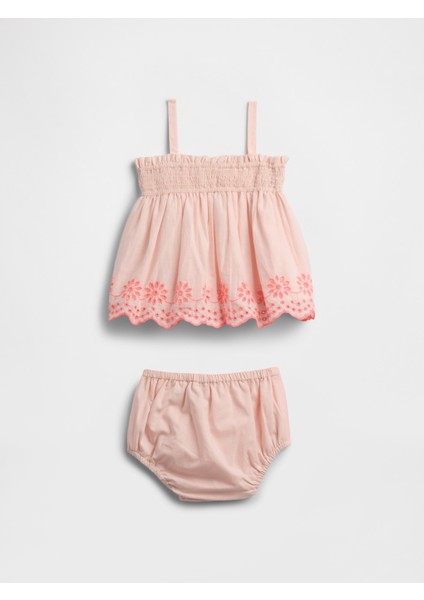Bebek Açık Pembe Smock Takım modelleri