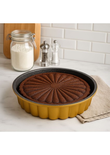 Papatya Granit Döküm Tart Kalıbı