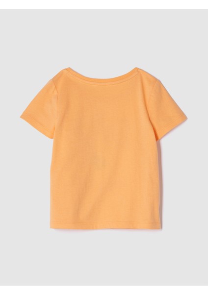 Kız Bebek Turuncu Gap Logo Grafikli T-Shirt fiyatları