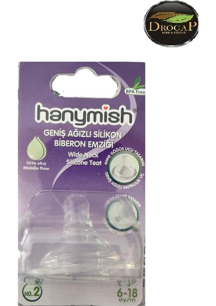Hanymish 467 Genıs Agızlı Bıberon Yedek Uc