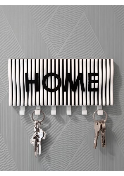 Dalgalı Home Yazılı Duvar Askılı Anahtarlık Anahtarlık Askısı (22X10 CM) Duvar Anahtarlığı indirimleri