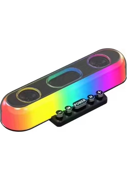 LG445 - Rgb Bilgisayar Hoparlör - Şarjlı Taşınabilir Bluetooth Hoparlör - Fm Radyo