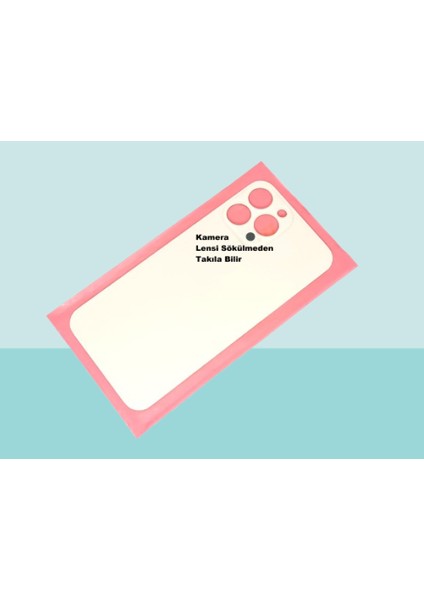 - iPhone 13 Pro Max Arka Pil Batarya Kapağı - Cam Kapak Geniş Lens Deliği - Gold