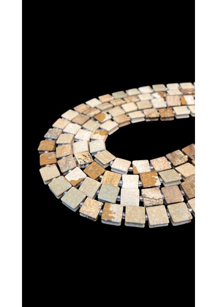 10 mm Kanallı Jasper Taşı Dizi