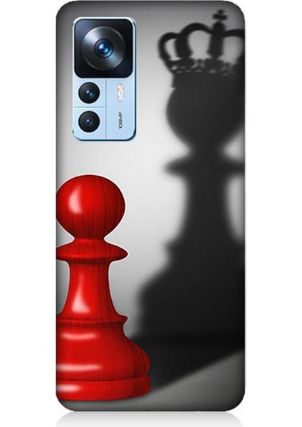 Xiaomi Mi 12T Uyumlu Piyonun Taçlı Hayali Desenli Silikon Kılıf