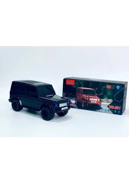 Wster WS-591 Ledli Araba Usb-Tf-Fm Radyo Bluetooth Hoparlör Siyah