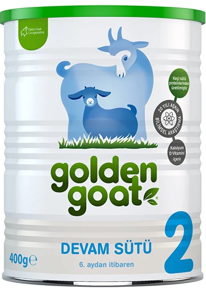 Golden Goat 2 Keçi Sütlü Devam Sütü 6-12 Ay 400 gr