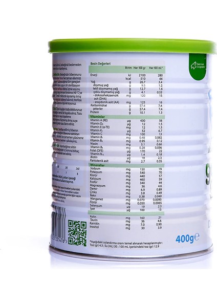 Golden Goat 2 Keçi Sütlü Devam Sütü 6-12 Ay 400 gr