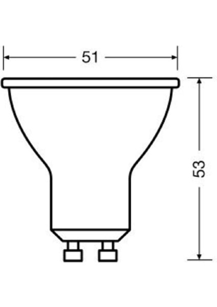 GU10 Duylu 6,9 W LED Ampul 6500 Kelvin Beyaz Işık 10 Adet