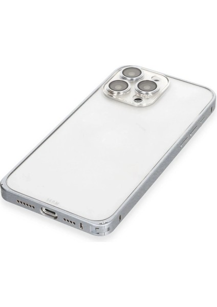 Iphone 15 Pro Metal Bumper Mat Kapak - Gri Sptgl indirimleri