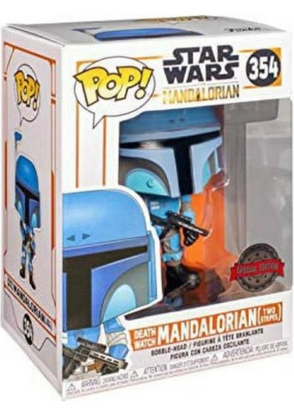 Pop Death Watch Mandalorian Two Stripes # 354 Star Wars Vinyl Figure