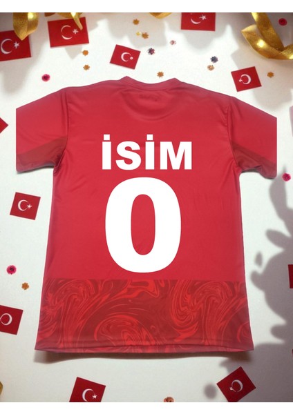 Isme Özel Yazdırmalı Türkiye Milli Takım Halı Saha Forması Yetişkin