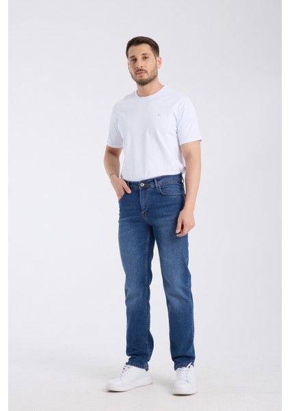 Erkek Pantolon Mavi Regular Fit Jeans indirimleri