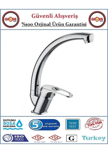 Hilal Mix Mutfak Evye Bataryası - 40'lık Kartuş - 5 Yıl Garanti - Orjinal Ürün
