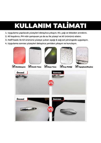 Aplikatörlü El Kil Pedi 12X8 cm (Kırmızı) - Cırtlı Clay Pad Sponge Block indirimleri