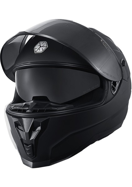 Motosiklet Double Vizörlü Full Face Kask Ce Motor Kaskı Mat Black Edition fiyatları