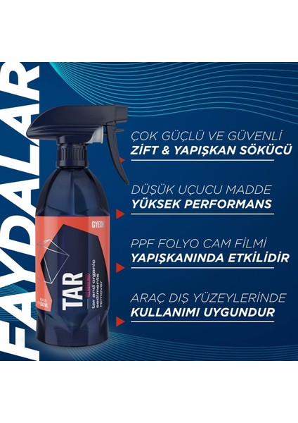 Q²m Tar Redefıned Zift Katran Reçine Temizleyici ve Yapışkan Sökücü - 500 ml fiyatları