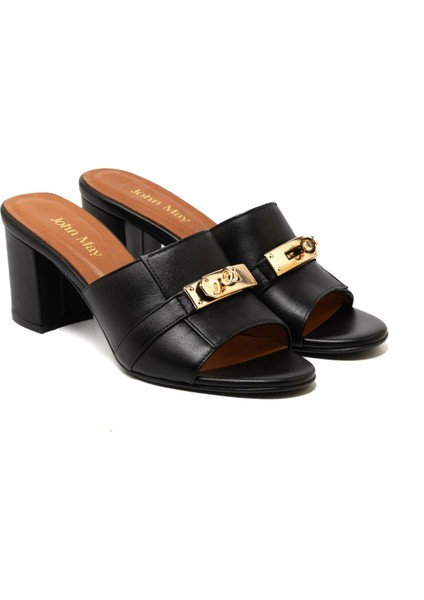 Kadın Terlik MAR-25Y-166-2025 John May Siyah modelleri