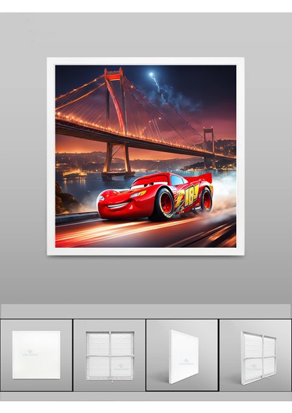 Şimşek Mcqueen Avize, 60X60 Çocuk Odası AVIZE,60WATT, Yapay Zeka Tasarım Avize, Mcqueen Istanbul indirimleri