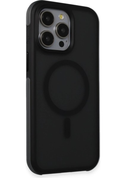 Iphone 15 Pro Max Toras Airbag Magsafe Kapak - Siyah Sptgl