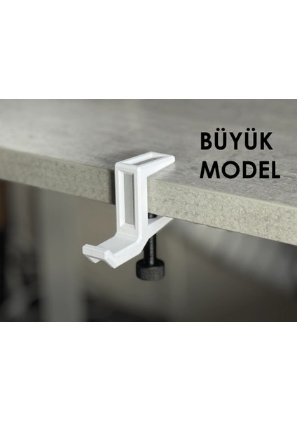 Kulaklık Askısı Masa Tipi Kanca | Ayarlanabilir Aparat | Siyah Beyaz Renk | Gaming Stand Askı fiyatları