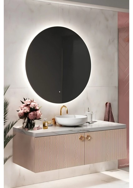 Dekoratif Yuvarlak Ayna Beyaz 60 cm Antre Hol Wc fiyatları