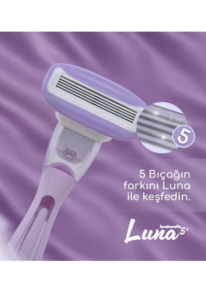Luna 5 Bıçaklı Kadın Tıraş Makinesi 2 Yedek Tıraş Bıçağı Başlıklı - Bikini Bölgesi fiyatları