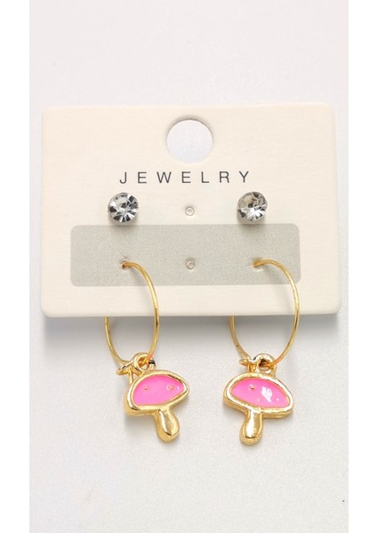 Renkli Figürlü Lüks Küpe