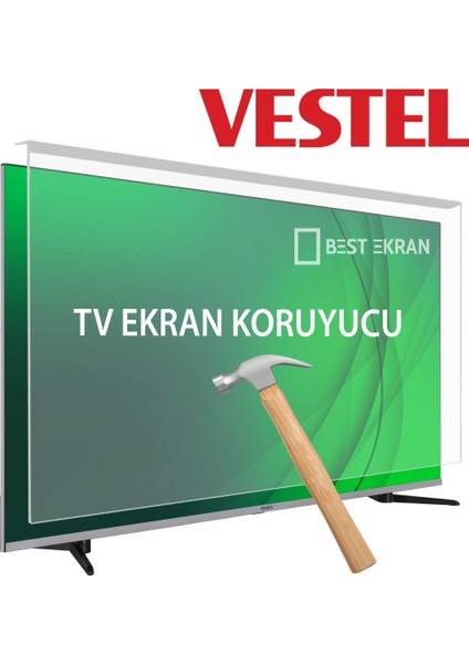 Vestel 75UG9750 Tv Ekran Koruyucu - Vestel 75" Inç 189 Ekran Kırılmaz Tv Koruyucu