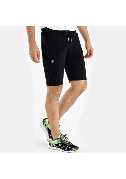 Elite Pamuklu Siyah Erkek Şort