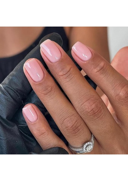 Pembe Düz Kısa 24’lü Takma Tırnak Seti ve Zararsız Yapıştırıcı fırsatları