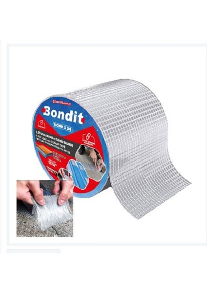 Bondıt 1.0mm x 15CM x 2m Çatı Izolasyon ve Tamir Bandı - Kendinden Yapışkanlı Su Sızdırmaz Bant