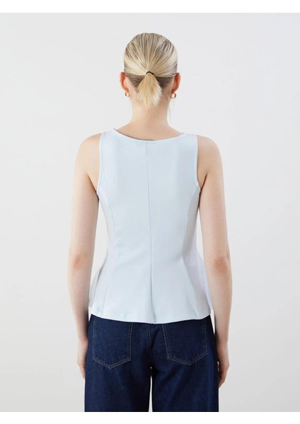 Lcw Vision Kayık Yaka Peplum Bluz (S5) fırsatları