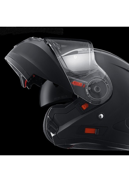 Motosiklet Çene Açılır Kask Güneş Vizörlü Ce Motor Kaskı Mat Black Edition indirimleri