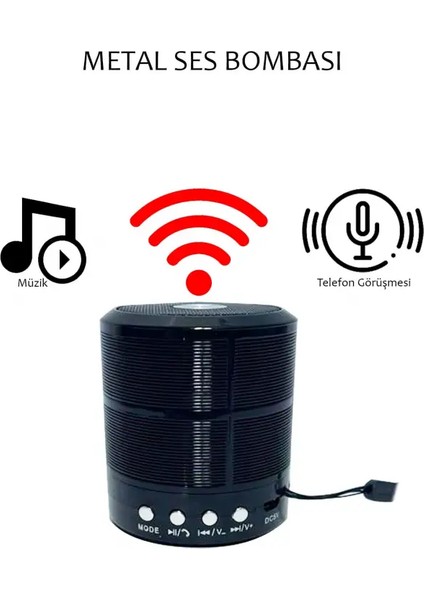 Subzero SB50 Sound Bomb Çoklu Bağlantılı Kablosuz Mini Hoparlör