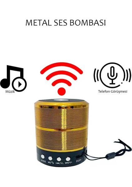 Subzero SB50 Sound Bomb Çoklu Bağlantılı Kablosuz Mini Hoparlör