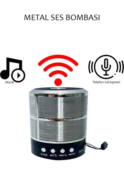 Subzero SB50 Sound Bomb Çoklu Bağlantılı Kablosuz Mini Hoparlör