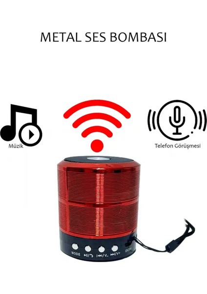 Subzero SB50 Sound Bomb Çoklu Bağlantılı Kablosuz Mini Hoparlör