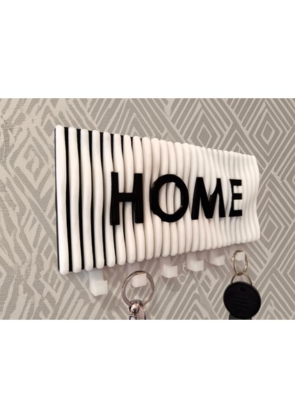 Dalgalı Home Yazılı Duvar Askılı Anahtarlık Anahtarlık Askısı (22X10 CM) Duvar Anahtarlığı fırsatları
