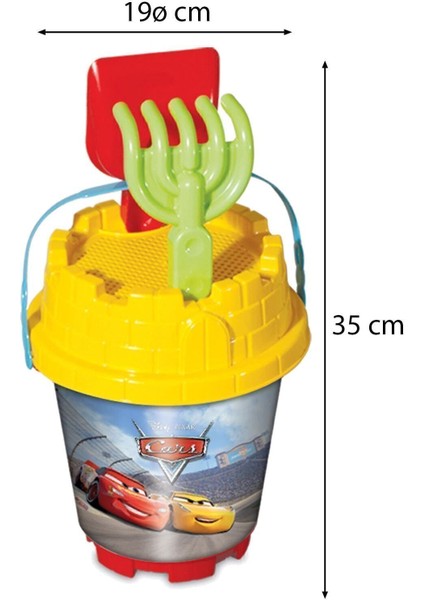 6'lı Orta Boy Plaj Kum Kovası Seti, Arabalar, Deniz ve Oyun Için Mavi Sarı Renk fiyatları