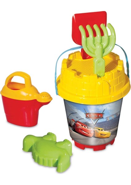 6'lı Orta Boy Plaj Kum Kovası Seti, Arabalar, Deniz ve Oyun Için Mavi Sarı Renk fırsatları