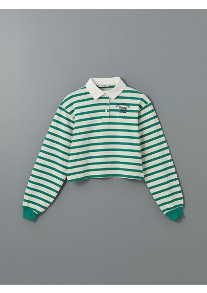 Yeni Sezon Polo Yaka Los Angeles Baskili Kadin Sweatshirt - S5GP99Z8 indirimleri