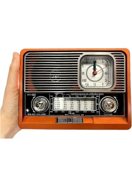 Auris Ahşap KTF-1647 Nostaljik Wireless Bluetooth Hoparlör