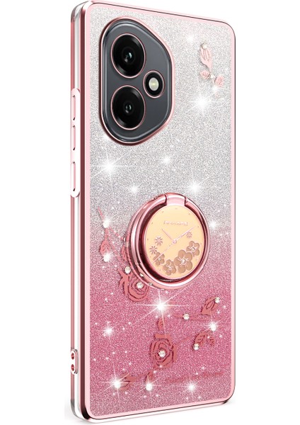 Honor 400 5g Yüzük Kickstand Tpu Çiçekler Telefon Kılıfı Degrade Parıltı (Yurt Dışından) fiyatları